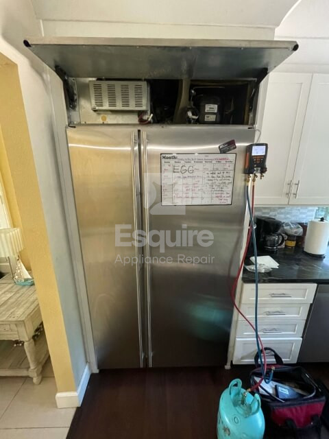 Recharging a system with freon